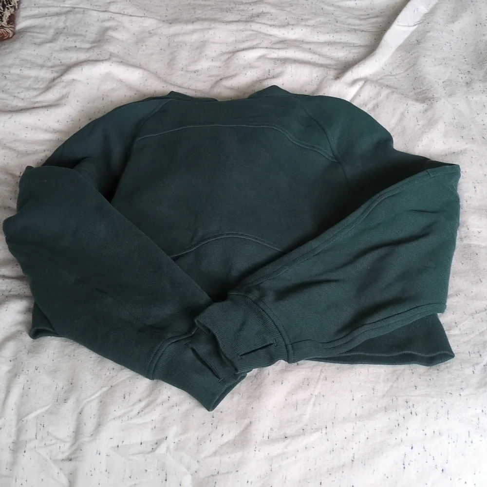 NWOT Lululemon Scuba Oversized Half-Zip Hoodie Storm Teal Size XS/S - Picture 4 of 4